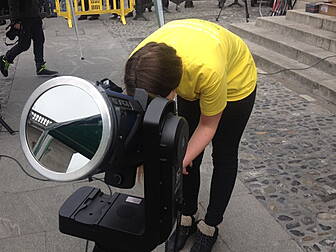Thousands watch solar eclipse